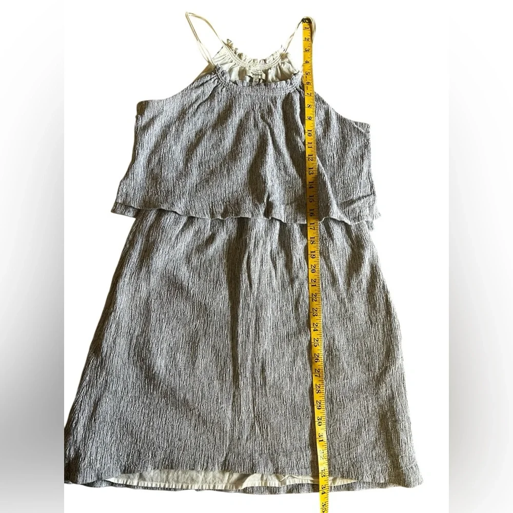 MADEWELL Linen Cotton Dream Drift Overlay Slip Dress Size 6 C5933 in Stripe